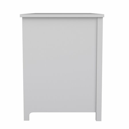 Martha Stewart Hutton Shaker Style Home Office Desk w/Storage in Gray w/Brushed Nickel Hardware ZG-ZP-09-GY-MS